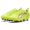 PUMA Ultra 6 Play FG/AG JR Scarpe da Calcio, Giallo Alert Black-Glowing Red-Lime Squeeze, Taglia 38, Yellow Alert PUMA - Spremere con Lime, Colore: Nero, 5 UK