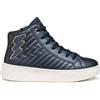 Geox J Mikiroshi Girl, Scarpe da Ginnastica, Blu Navy, 28 EU