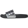 adidas Unisex - Adulto Adilette Shower Slides Sandal, Core Black/Silver Met./Silver Met., 38 EU
