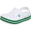 Crocs Crocband Clog T, Zoccoli Unisex - Bambini e Ragazzi, White Green Ivy, 19/20 EU