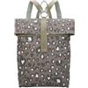 Fritzi aus Preussen Fritzi Izzy03 Canvas Leo Jungle Rucksack Zaino Donna in Cotone con Tracolle Regolabili Vegan Stampa Leopardo per Città Università 40 x 30,5 x 18 cm, Verde