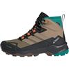 Adidas Uomo Terrex Skychaser AX5 Mid Gore-Tex Climawarm+ Hiking Shoes, Cardboard/Blanch Cargo/Pure Teal, 39 1/3 EU