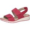 CAPRICE Sandali bassi da donna in pelle comodi, Rosa (Pink Suede), 39 EU