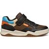 Geox J Perth Boysneaker da Ragazzo, Marrone/Blu Chiaro, 31 EU