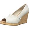 TOMS Classic Wedge, Sandalo con zeppa Donna, Bianco (Sporco), 35.5 EU