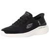 Skechers Uomo Bounder 2.0 Emerged Slip-In ALLENATRICE, Black Mesh/White Synthetic, 39 EU