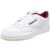 Reebok Club C 85, Scarpe da Ginnastica Unisex - Adulto, FTWWHT/STUCCO/CLAMAR, 34.5 EU
