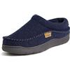 Dearfoams Thompson Clog - Pantofole da uomo in memory foam, comode, Blu, 10/11 UK