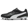 PUMA Scarpe da Calcio Unisex King Liga FG/AG Nero Argento Bianco, Taglia 42, Puma Nero Puma Argento PUMA Bianco, 42 EU, Puma Nero PUMA Argento PUMA Bianco, 41.5/42 EU