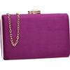 SwankySwans Surrey - Pochette da donna in velluto scamosciato, elegante, per feste, balli, matrimoni, matrimoni, Viola, One Size