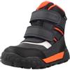 Geox B Trekkyup Boy B ABX, Stivale alla Caviglia Bimbo 0-24, Navy Arancio, 20 EU