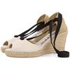 GIOSEPPO Sandali Tipo Espadrillas Beige con Zeppa in Juta per Donna buriti