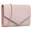 Miss Lulu Pochette Donna Elegante da Cerimonia, Pochette Donna Velluto, Borsa Clutch, Borsette Tracolla Spalla con Catena Smontabileper Matrimoni, Feste e Banchetti