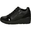 Geox D Ilde CSneaker Donna, Nero, 38 EU