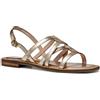 Geox D Sozy QC A, Sandalo Scorrevole Donna, Lt Gold, 41 EU