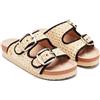 GIOSEPPO Sandali in Rafia con Fibbie Pershing