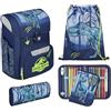 Scooli - EasyStart set di zaino scolastico - zaino scolastico ergonomico per la scuola primaria - set composto da più pezzi - Jurassic World