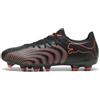 PUMA Scarpe da Calcio Unisex Future 9 Play FG/AG, Nero-Rosso incandescente, Grigio Forte, 41, Puma Nero Rosso Brillante Grigio Forte, 42.5 EU