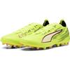 PUMA Scarpe da Calcio Unisex Ultra 6 Match MG, Giallo Alert Black-Glowing Red-Lime Squeeze, 39, Yellow Alert PUMA - Spremere con Lime, Colore: Nero, 40 EU