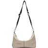 Liebeskind Berlin Paris S - Borsa a tracolla da donna in pelle con tracolla e tracolla, con chiusura lampo, 2 scomparti interni, 01 Stone, s