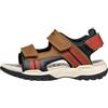 Geox J Borealis Boy A Sandal, LT Brown/Rust, 25 EU