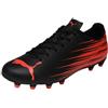 Puma Scarpe Attacanto II Fg/AgSoccer Uomo, Puma Nero Rosso Brillante, 42 EU