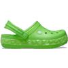 Crocs Unisex Bambino Crocband Geometric Glow Band Clog T Sabot, Green Slime, 20/21 EU