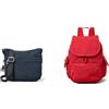 Kipling ARTO, Borse a Tracolla, Donna, Blue Blue 2, Taglia unica City Pack S, Zaino Donna, Rosso (Red Rouge), Taglia unica