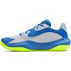 Under Armour UA Lockdown 7 - Scarpe da Basket Basse da Uomo, Blu Calmo Blu Atlantis Alta Vis Giallo, 40.5 EU
