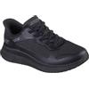 Skechers Donna Bobs Squad 4 Staple Look Slip-In ALLENATRICE, Black Mesh, 40 EU
