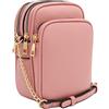 FashionPuzzle Borsa a tracolla casual multi tasca, rosa cipria, Taglia unica
