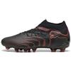PUMA Scarpa da Calcio Unisex Future 9 PRO FG/AG, Nero-Rosso incandescente, Grigio Forte, Taglia 40, Puma Nero Rosso Brillante Grigio Forte, 40 EU