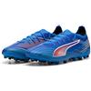 PUMA Scarpe da Calcio Unisex Ultra 6 Match MG, Ultra Blue PUMA White Glowing Red, 42.5 EU