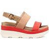 Geox Sandalo da donna D Gardenia A Wedge, Peach/LT Brown, 39 EU