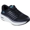 Skechers Go Run Elevate 2.0 Badric Sneaker Donna, Tessuto Nero Aqua Trim, 39.5 EU