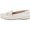 Geox D Vega Moc B, Mocassini Donna, Bianco (Off White), 39 EU