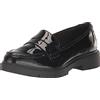 Clarks Westlynn Ayla, Mocassino Donna, Nero Lacca Sintetico, 35.5 EU