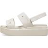 Crocs Brooklyn 4U, Sandali Donna, Stucco, 33/34 EU