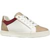 Geox D Blomiee CSneakers da Donna, Bianco Ottico Lt Taupe, 42 EU