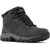 Columbia Newton Ridge Plus II - Scarponcini da Trekking Impermeabili in Pelle Scamosciata, Squalo/Nero, 8.5 Wide