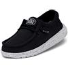 HEYDUDE Hey Dude Wally Youth Slub Canvas, Moccasin Bambini e ragazzi, Blu (Navy), 34 EU