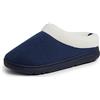 Dearfoams Ciabatte da donna in memory foam, verde oliva, blu navy, Medium