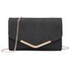 Miss Lulu Borsa Pochette Donna Elegante in Pelle PU con Tracolla a Catena