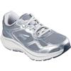 Skechers Go Run Consistent 2.0 Volt Sneaker Donna, Pelle Grigia con Finiture argentate, 39 EU