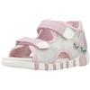 Geox B SANDAL IUPIDOO GIR - Sandalo Bambina, Silver/Pink,