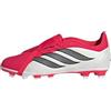 adidas Unisex - Bambini e Ragazzi Predator Club Fold-Over Tongue Firm Ground/Multi Ground Football Boots Kids, Lucid Red/Core Black/Ftwr White, 38 EU