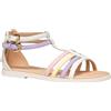 Geox J SANDAL KARLY GIRL - Sandalo Bambina, White/Lilac,