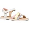 Geox J SANDAL KARLY GIRL - Sandalo Bambina, White/Lilac,