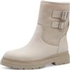 Tamaris Comfort Stivali invernali da donna senza tacco foderati idrorepellenti, Beige (Ivory), 42 EU