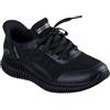 Skechers Donna Bobs Geo Lite Divine Pace Slip-In ALLENATRICE, Black Knit, 40 EU